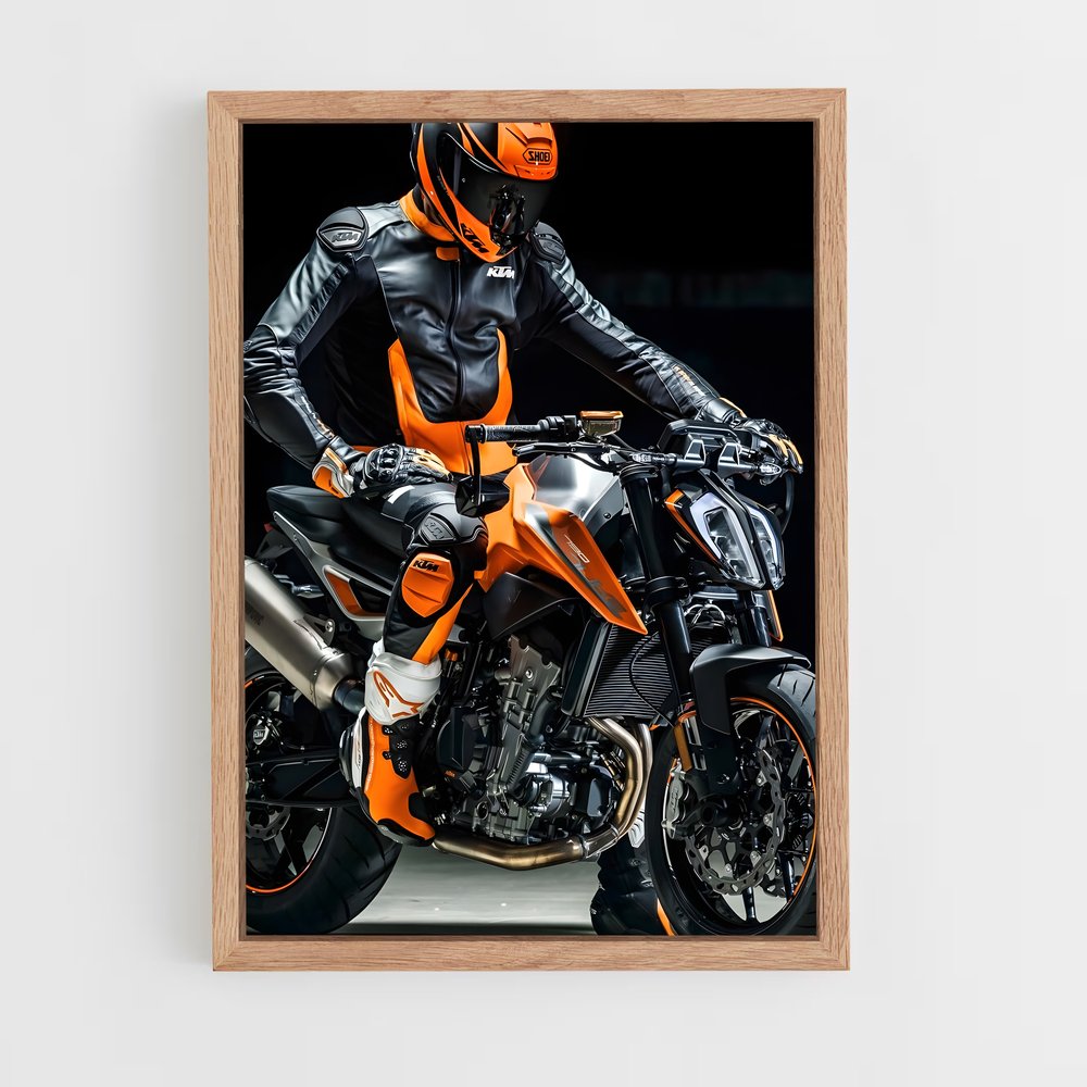 Poster L'Aventurier Nocturne – affiche KTM Moto (vue 4)